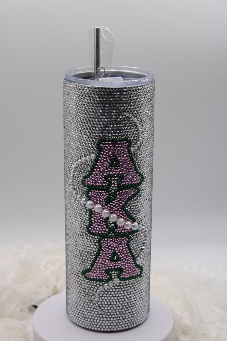 30 Oz AKA Alpha Kappa Alpha Rhinestone Tumbler - Etsy