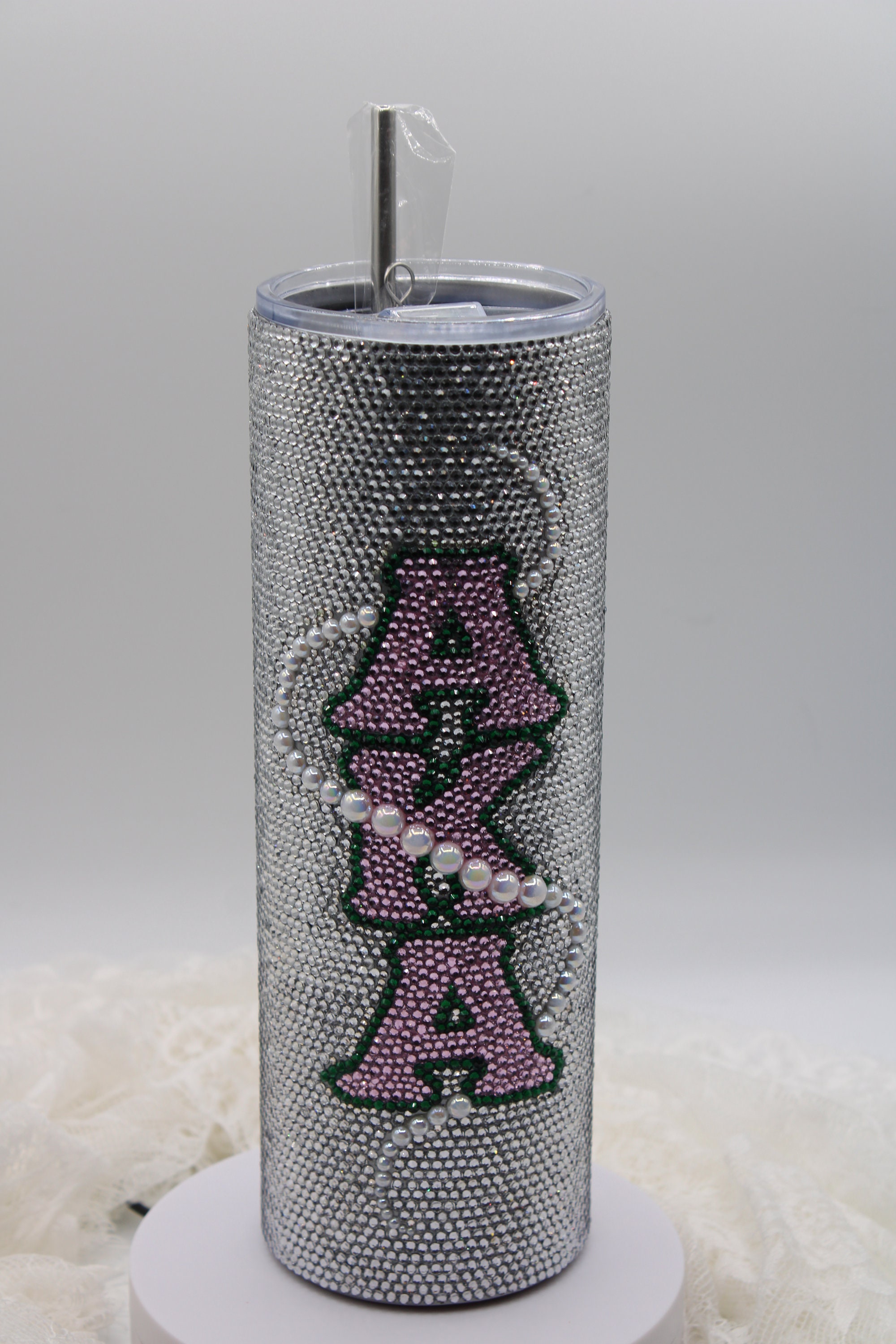 30 oz AKA Alpha Kappa Alpha Rhinestone Tumbler