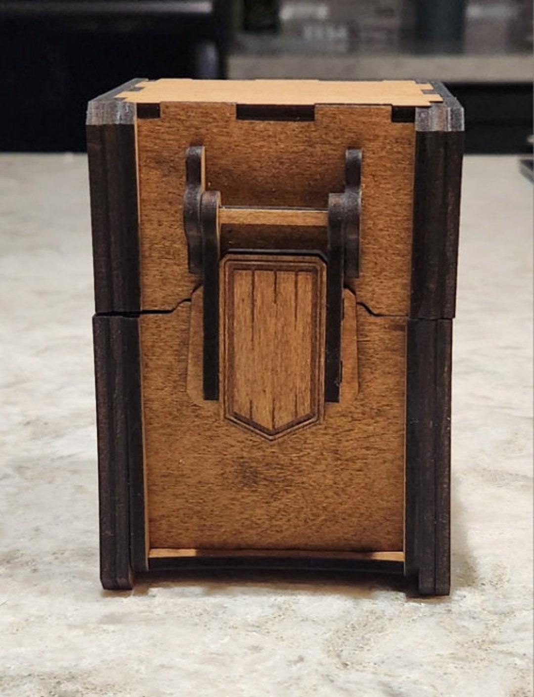 Laser Cut Wood Deck Box for Cards Magic Etsy