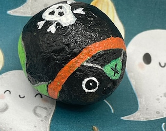 Hand Painted Rock - Pirate - Etsy