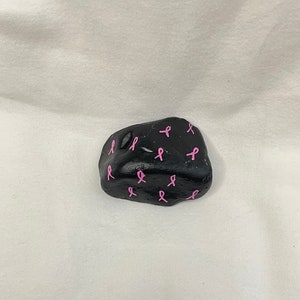 Hope, Breast Cancer Awareness, Pink Ribbon, October, Hand Painted Rock ...