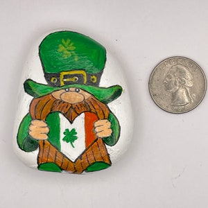 St. Patrick's Gnome Holding an Irish Flag Heart, A Wee Bit Irish ...