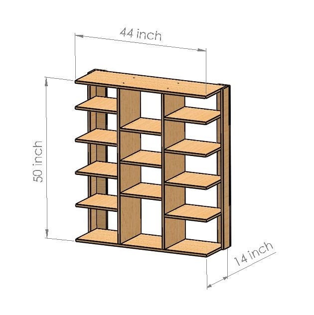 Shoe Rack Plan/shoe Tower Plan/shoe Shelf Plan/shoe Organizer Plan/wood