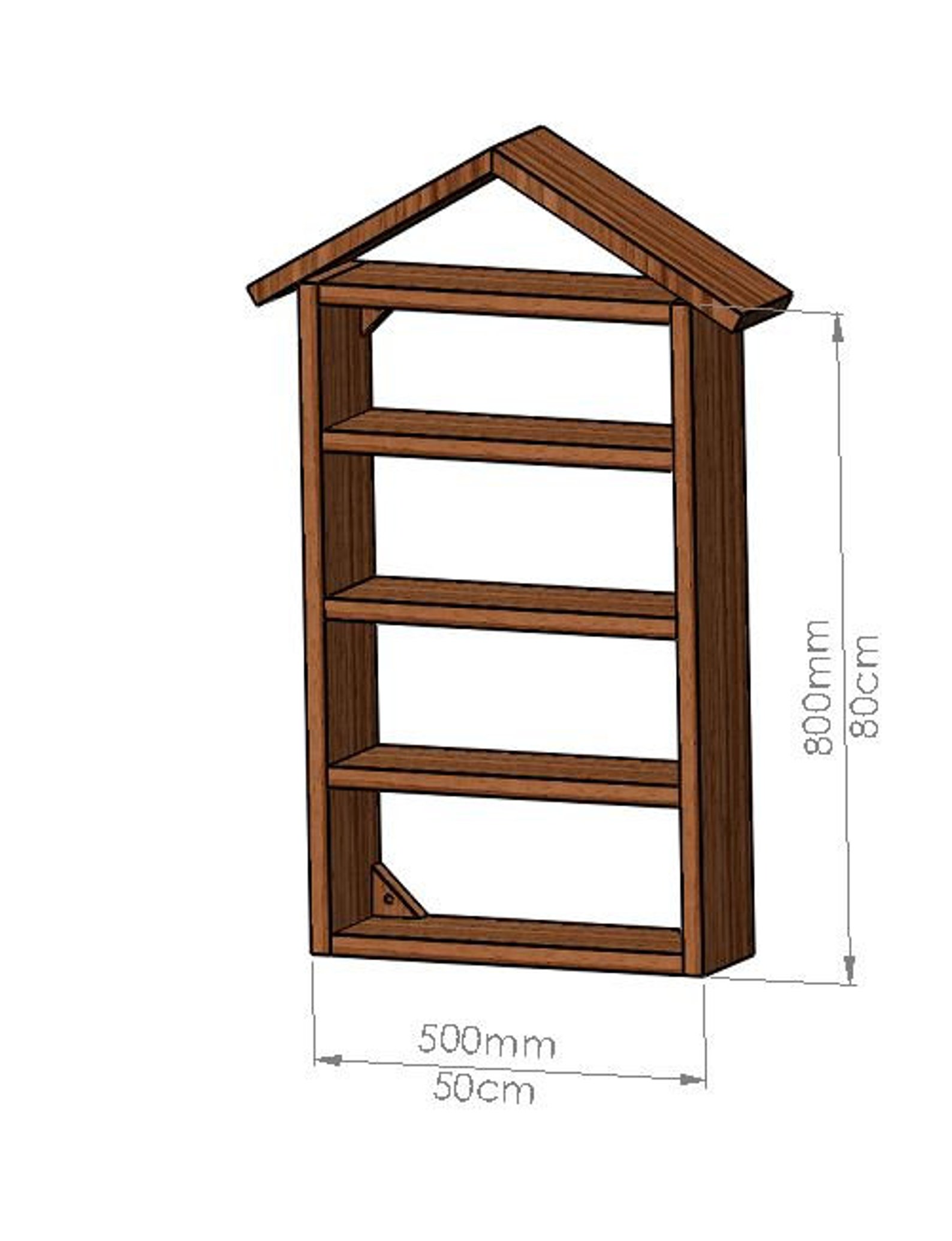 Bookcase DIY Plans Easy Beginner Level Shelves Storage Etsy