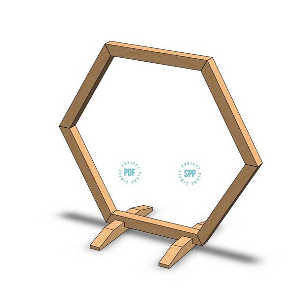 Portable Hexagon Wedding Arbor/DIY Plans PDF/Collapsible Arch Build Instructions