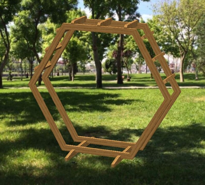 Portable Hexagon Wedding Arbor/diy Plans Pdf/collapsible Arch Build