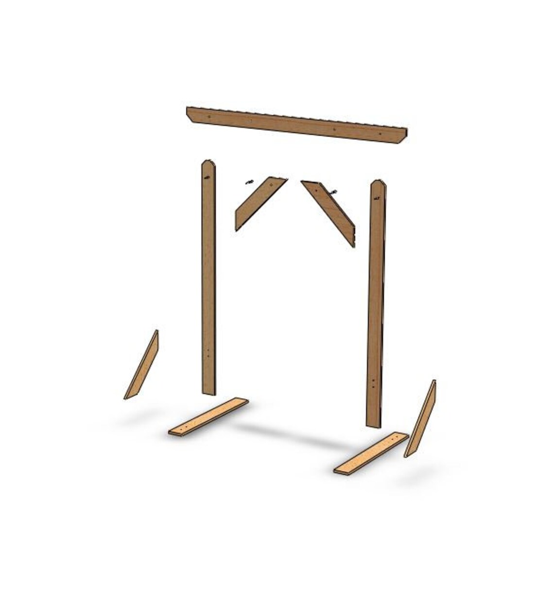 Diy Wedding Arbor Plans/build Plan for Wedding Arch for Bohem - Etsy