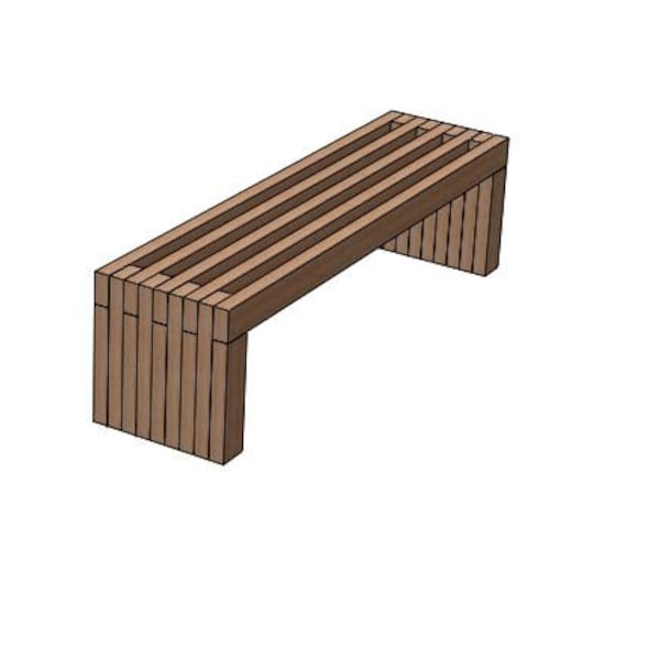 Simple Bench Plans/Outdoor Furniture/DIY/2x4 lumber/Patio Furniture/Simple Plans/Sofa Plan