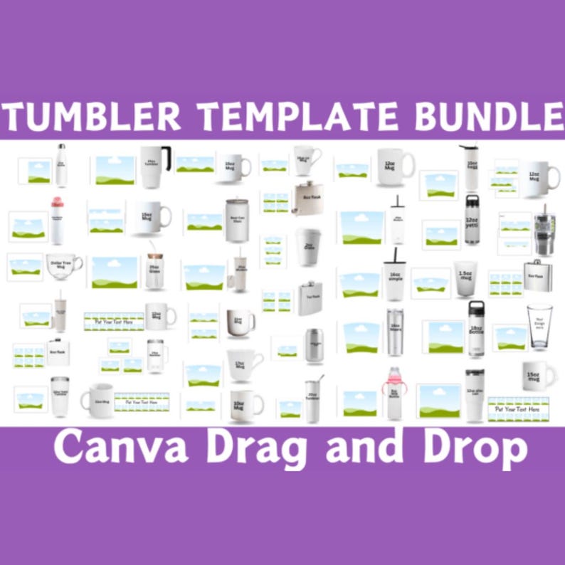 Tumblr Template Bundle | Canva Editable Templates | Aesthetic Tumblr ...
