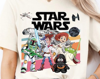 Star Wars Toy Story Shirt, Disney Star Wars Shirt, Star Wars Fan Shirt, Galaxy's Edge Shirt, Toy Story Fan Shirt, Woody Darth Vader Jessie