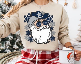Dallas Cowboys Christmas Sweatshirt, Dallas Football Christmas Shirt, Football Team Christmas Sweater, Dallas Gameday Xmas T-Shirt