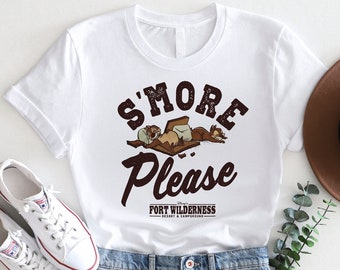Shirt S'More Please Chip N' Dale, T-shirt Happy Camper, Fort Wilderness Resort And Campground Camping-T-shirt, sweatshirt Disneyland Trip