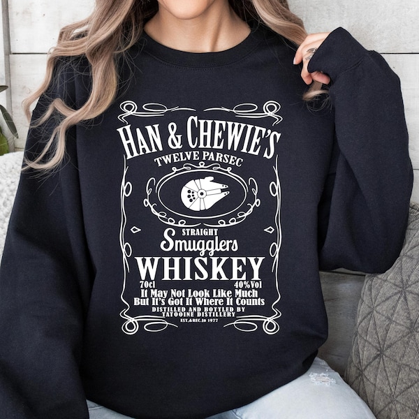 Han and Chewie's Smuggler Whiskey Shirt, Galaxy Wars Drinking Shirts, Galaxy's Edge shirts, Drinking Shirt, Star Wars Whiskey Shirt