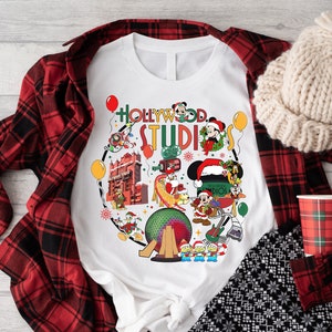 Jollywood Nights Sweatshirt, Hollywood Studios Christmas Shirt, Mickey&#39;s Very Merry Christmas Tee, Mickey and Co Christmas Sweatshirt