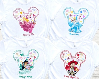 Princess Birthday Shirt, Funny Princess Shirt, Custom Princess Shirt, Snow White Shirt, Cinderella Shirt, Birthday Girl Shirt, Tiana