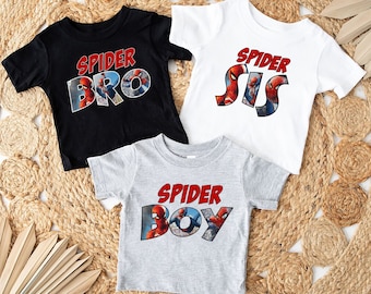 Aangepaste familie spider shirts, spider jongen shirt, spider moeder, spider vader, spider meisje shirt, spider party shirts, spider familie shirts, spider