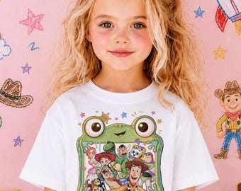 Toy Story Lilypad Frog Shirt, Toy Story 5 T-Shirt, Toy Story Birthday Kid Shirt, Disney Theme Park Family Trip Shirts, Cartoon Friends Tees