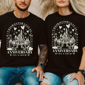 Disney The Most Magical Anniversary On Earth Sweatshirt, Anniversary Celebration Sweater, Honeymoon Vacation T-Shirt, Magic Kingdom Shirt