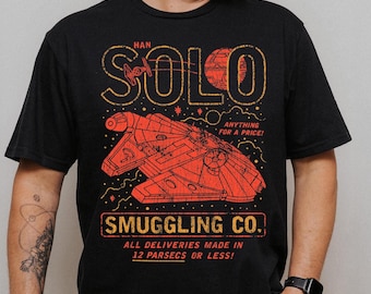 Han Solo-smokkelshirt, Falcon-sweater, A New Hope Faded shirt