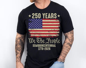 Maglietta per il 250° anniversario dell'America, maglietta per il 250° anniversario dell'America, felpa patriottica degli Stati Uniti, magliette con la bandiera americana, abbigliamento per il Memorial Day, magliette per le celebrazioni degli Stati Uniti