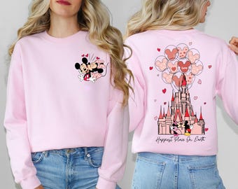 Happiest Place On Earth Shirt, Valentine Kiss Sweatshirt