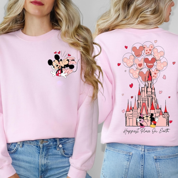 Happiest Place On Earth Shirt, Valentine Kiss Sweatshirt