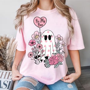 Be My Boo Valentines Shirt, Ghost Valentine T-Shirt, Ghost Love Sweatshirt, Valentine's Day Tee, Spooky Romance Shirt, Heart Valentine Tee