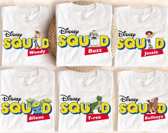 Toy Story Squad Shirt, Disney Toy Story Matching T-Shirt, Sheriff Woody Shirt, Jessie Tee, Buzz Lightyear Shirt, Disneyland Family Trip Tees