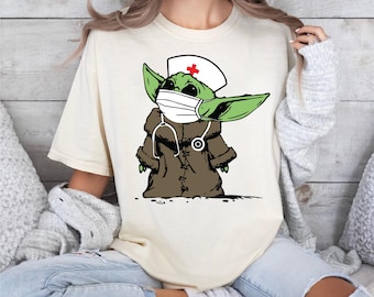 Green Space Baby Nurse Sweatshirt, Galactic Nurse Shirt, Nurse Life Tee, Space Baby Medical Sweater
