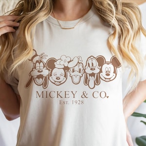 Retro Mickey & Co 1928 Shirt, Vintage Disney Mickey And Co Shirts, Mickey And Friends Shirt, Disneyland Family Shirt, Disneyworld Trip Tees