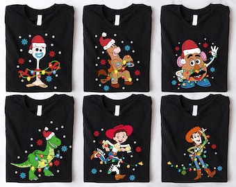 Toy Story Christmas Shirt, Disney Toy Story Sweatshirt, Pixar Christmas T-Shirt, Tree Rex Christmas Sweater, Tou Story Family Xmas T-Shirt