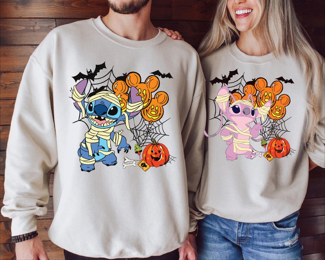 Stitch Halloween Shirt Disney Shirt Angel Land Sweater Disney