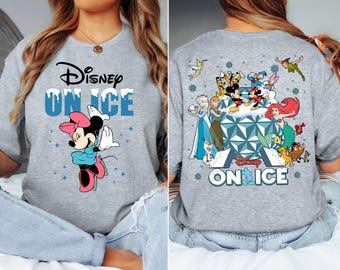 On Ice Shirt, Mickey and Minnie Couple Sweatshirt, Family Trip Shirts, Disney Vacation Shirt, Disney Epcot Shirt, Disneyland Shirt