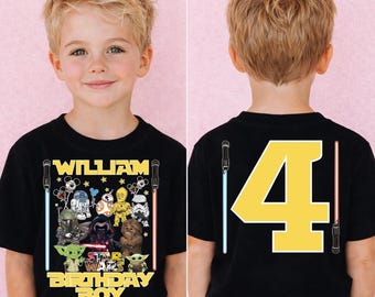 Star Wars Birthday Shirt: Custom Star Wars Birthday T-Shirt, Disney Birthday Party Shirt, Star Wars Squad Shirt, Disneyland Family Trip Tees