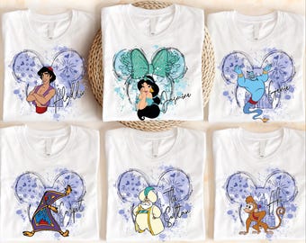 Jasmine and Prince Aladdin Shirt, Honeymoon Shirt, Funny Princess Shirt