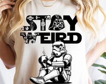 Star Wars Stay Weird Shirt, Disney Darth Vader T-Shirt, Storm Trooper Sweatshirt, May The Force Day Shirt, Star Wars Tees, Galaxy's Edge Tee
