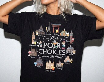 Comfort Colors® Epcot Around the World Shirt, Disney World Vacation Tee, World Showcase Shirt, Epcot Festival Shirt, Disney Travel Tees