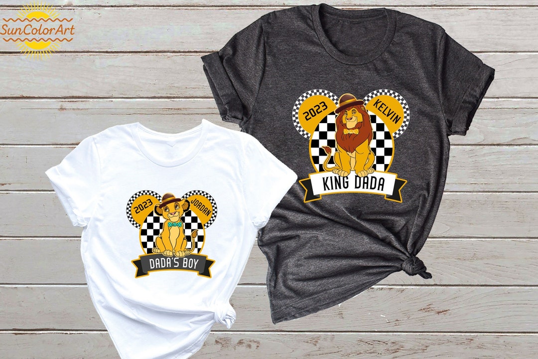 Dada Lion King Shirt, Mufasa Simba Shirt, the Lion King Disney Father's ...