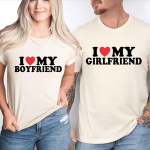 Ich liebe meinen Freund Shirt, ich liebe meine Freundin T-Shirt, ich Herz mein Freund Pullover, Paar Valentinstag Pullover, Valentinstag Herz T-Shirt