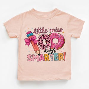 Little Miss 100 Days Samrter Shirt, 100 Days Celebration Sweater, Girls School T-Shirt, 100 Days of School Sweatshirt, Back To School Tee
