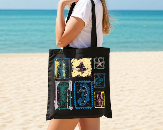 Borsa tote Summer Vibes, borsa tote per le vacanze estive, borse