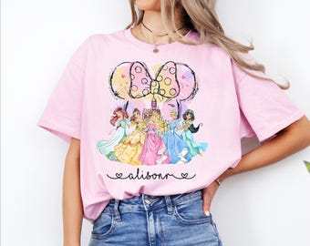 Disney Princess Shirt, Disney Watercolor Castle Tee, Disney Vacation, Disney Princess Sweatshirt, Disney Girls Trip, Princess Castle Tee