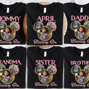 Disney Encanto verjaardagsshirt, Mirabel verjaardag T-shirt, Encanto verjaardag meisjesshirt, Disneyland familie verjaardagsshirt, aangepaste verjaardag Tees