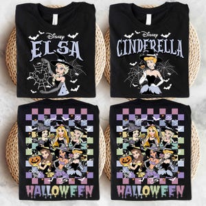Disney All Princess Halloween Shirt, Witch Princess T-Shirt, Trick or Treat Sweater, Spooky Princess Shirt, Disneyland Halloween Trip Tees