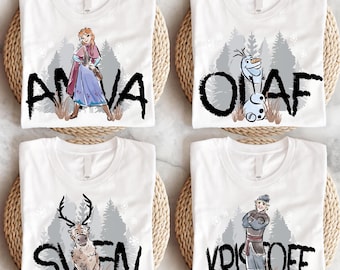 Disney Frozen Characters Shirt, Anna Kristoff Olaf Sven T-Shirt, Disneyland Squad Sweatshirt, Disneyland Trip Shirts, Magic Kingdom Tees