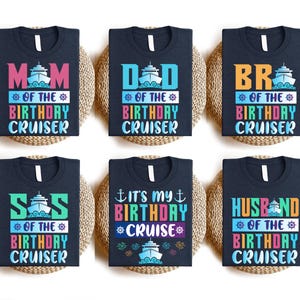 Family Birthday Cruise Shirts, Custom Birthday Cruise Shirt, Cruise Squad Shirt, Beach Birthday Vacation Shirt, Birthday Trip Shirt