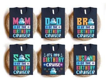 Family Birthday Cruise Shirts, Custom Birthday Cruise Shirt, Cruise Squad Shirt, Beach Birthday Vacation Shirt, Birthday Trip Shirt