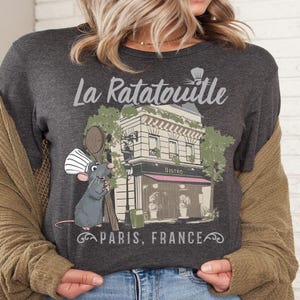 Disney La Ratatouille Shirt, Little Chef Remy T-Shirt, Ratatouille Paris France Shirt, Pixar Ratatouille Shirts, Disneyworld Mouse Chef Tees