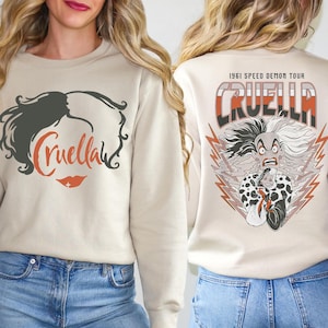 Cruella De Vil Shirt, Disney Villains T-Shirt, 101 Dalmatians Cruella Sweatshirt, Cruella 1961 Shirt, Retro Cruella Tee, 101 Dalmatians Tees