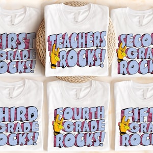 Teachers Rocks Shirt, 4th Grade Shirt, Fourth Grade Kids Shirt, Fourth Grade Teacher, Back To School Shirt, Hello 4th Grade Shirt